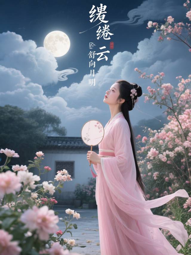 缱绻云舒向月明封面