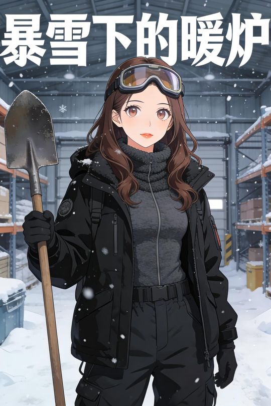 暴雪下的暖炉封面