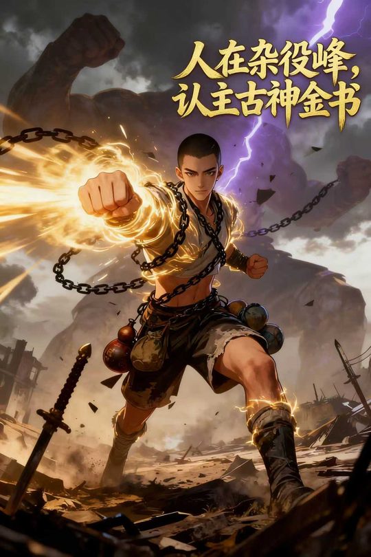 人在杂役峰,认主古神金书封面