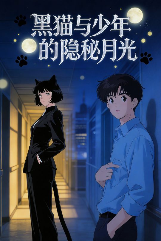 黑猫与少年的隐秘月光封面