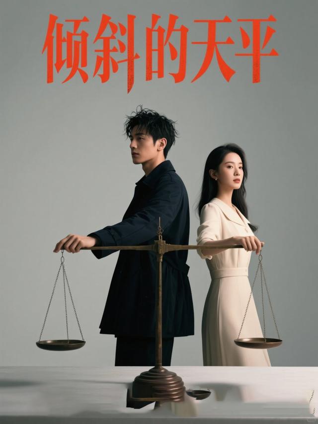 倾斜的天平封面
