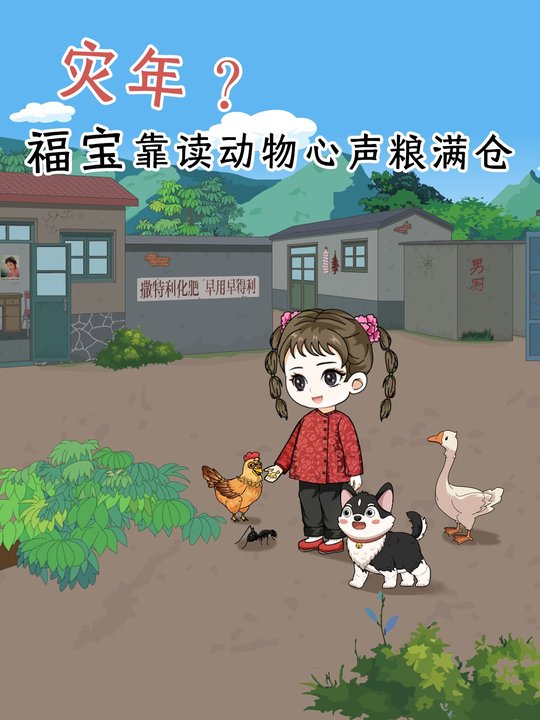 灾年?福宝靠读动物心声粮满仓封面