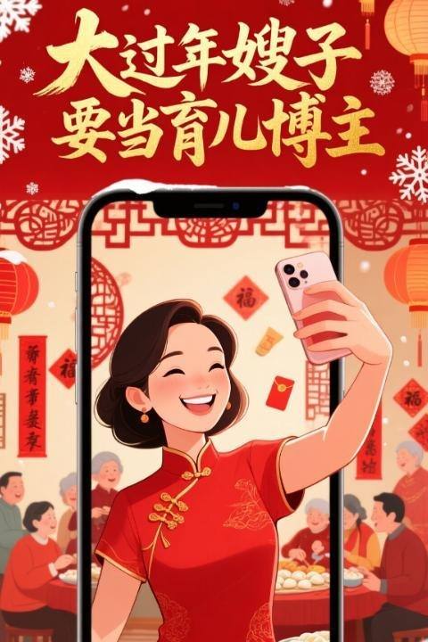 大过年嫂子要当育儿博主封面