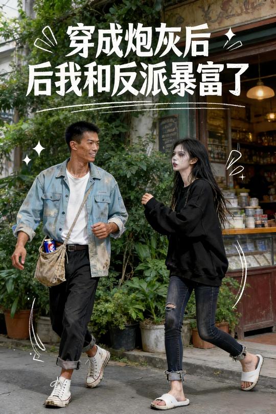 穿成炮灰后我和反派暴富了封面