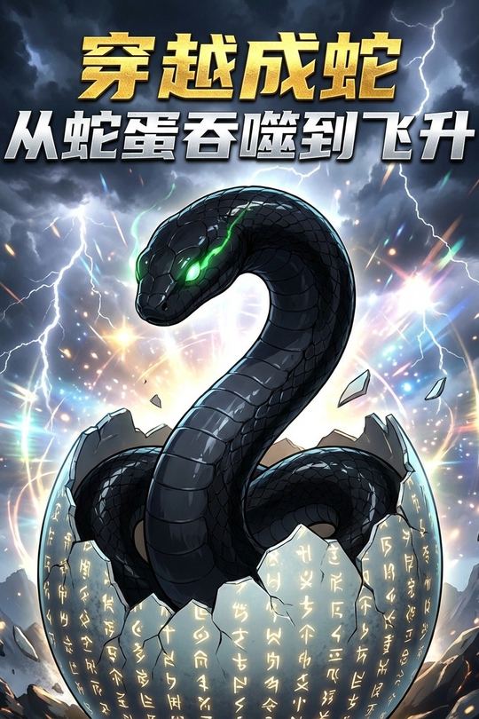 穿越成蛇,从蛇蛋吞噬到飞升封面