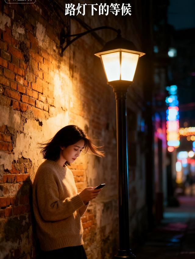 路灯下的等候封面