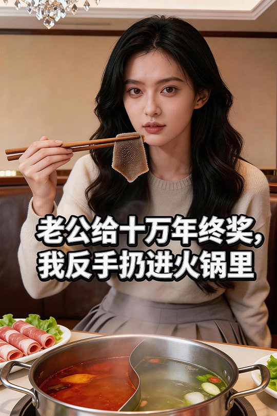 老公给十万年终奖,我反手扔进火锅里封面