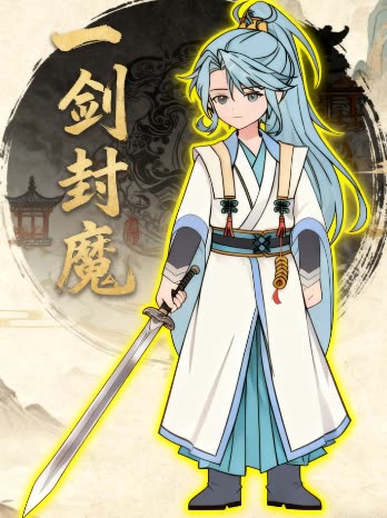 一剑封魔。封面