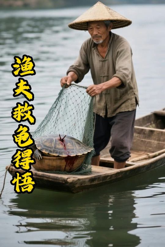 渔夫救龟得悟封面