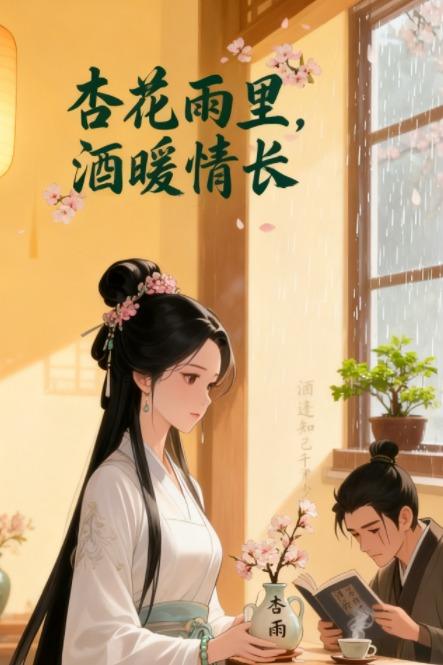 杏花雨里,酒暖情长封面