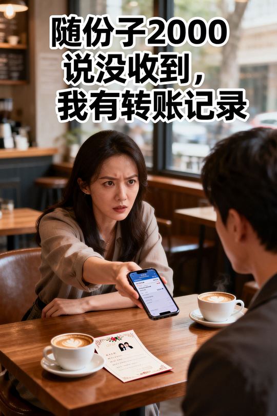 随份子2000说没收到,我有转账记录封面