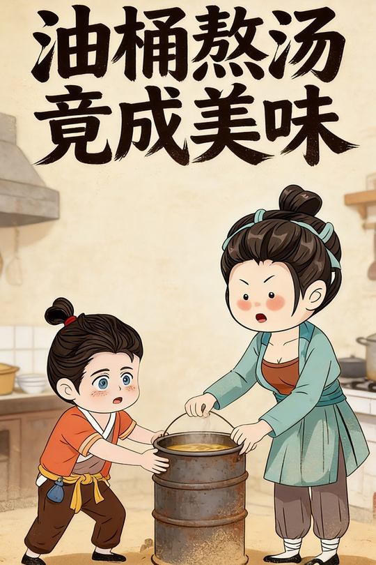 油桶熬汤竟成美味封面