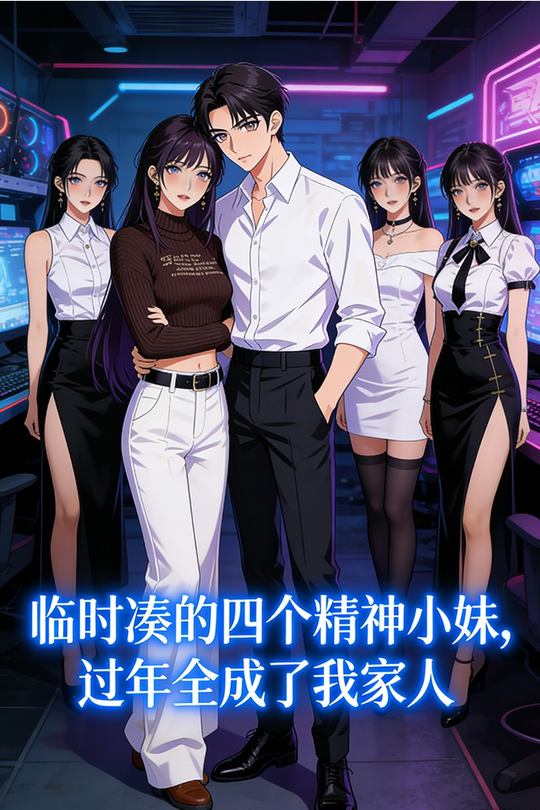 临时凑的四个精神小妹,过年全成了我家人封面