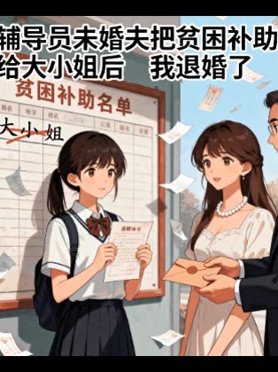 辅导员未婚夫把贫困补助给大小姐后我退婚了封面