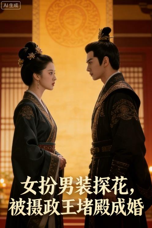 女扮男装探花,被摄政王堵殿成婚封面