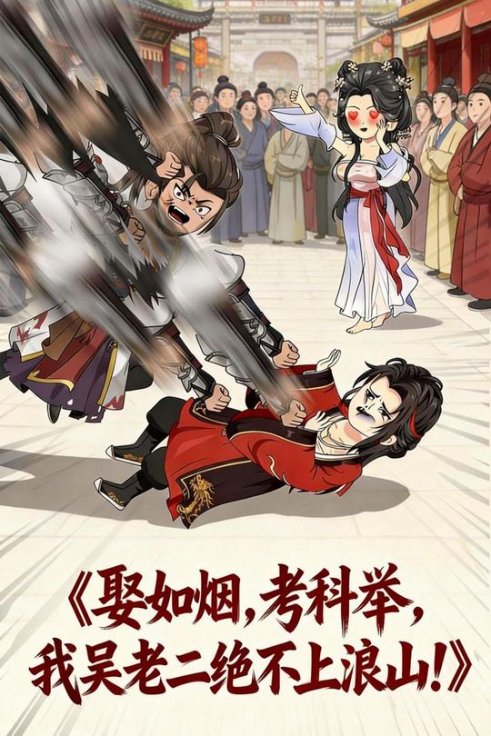 娶如烟，考科举，我吴老二绝不上浪山封面