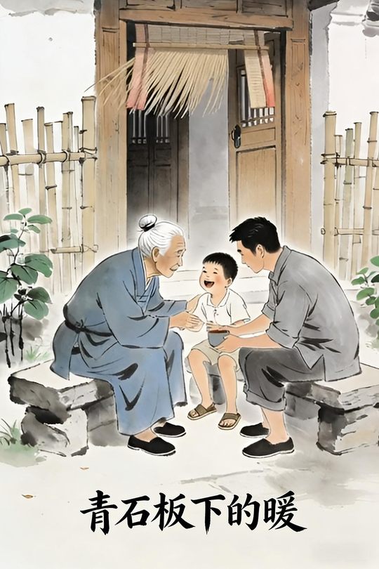 青石板下的暖封面