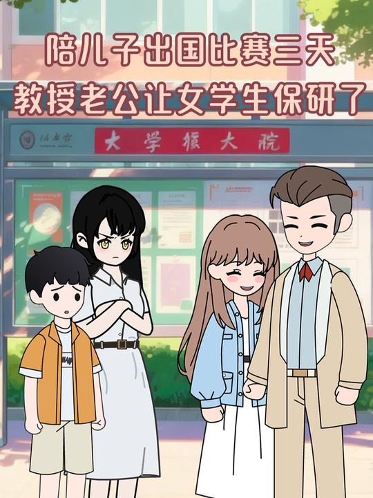 陪儿子出国比赛三天,老公让女大学生保研了封面