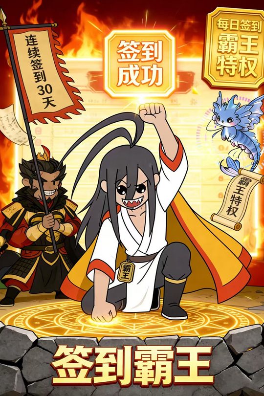 签到霸王封面
