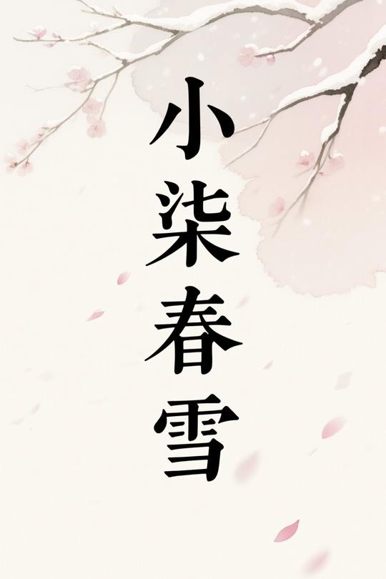 小柒春雪封面