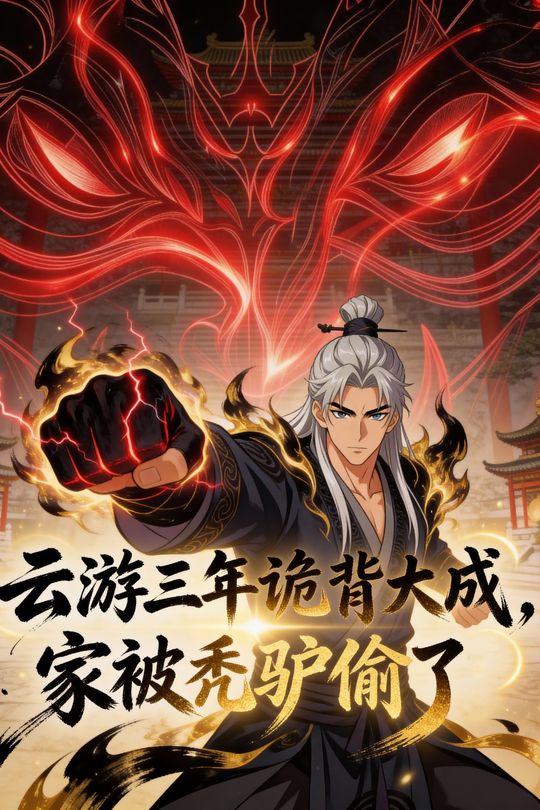 云游三年诡背大战,家被秃驴偷了封面