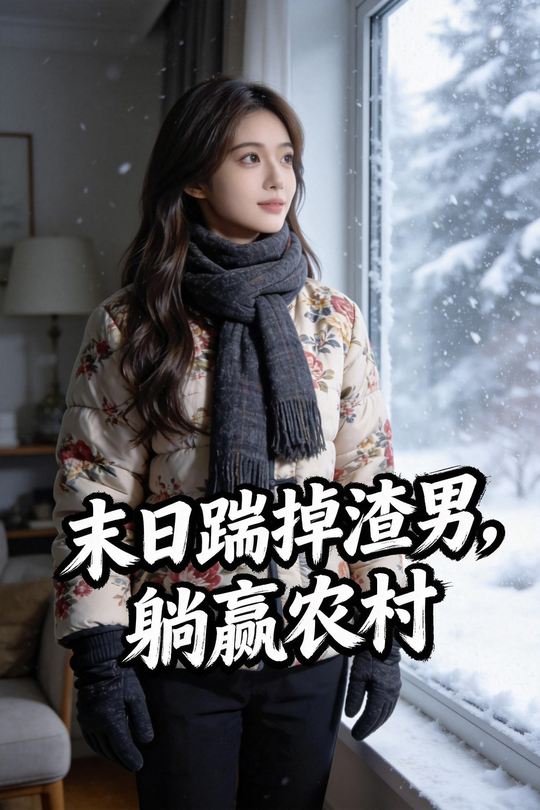 末日踹掉渣男，躺赢农村封面