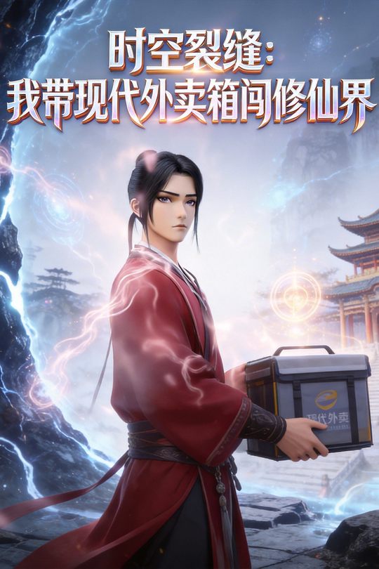 时空裂缝：我带现代外卖箱闯修仙界封面