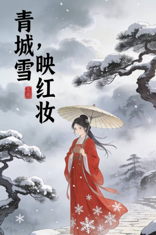 青城雪,映红妆封面