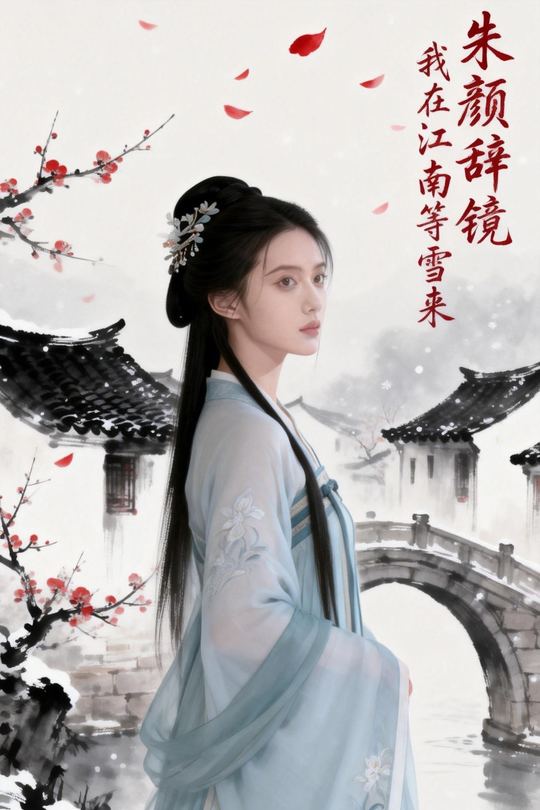 朱颜辞镜:我在江南等雪来封面