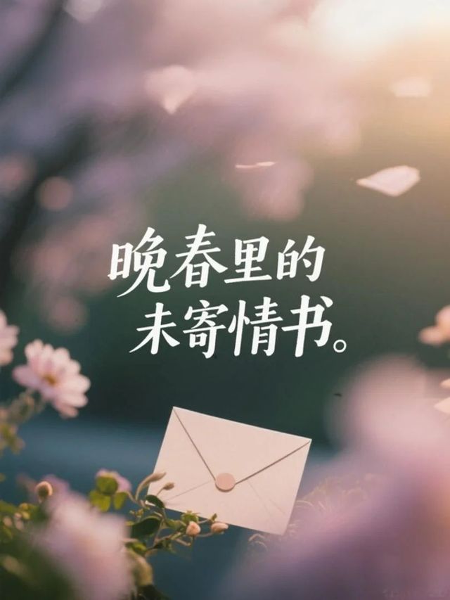 晚春里的未寄情书封面