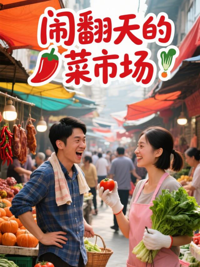 闹翻天的菜市场封面