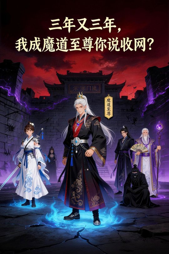 三年又三年，我成魔道至尊你说收网？封面