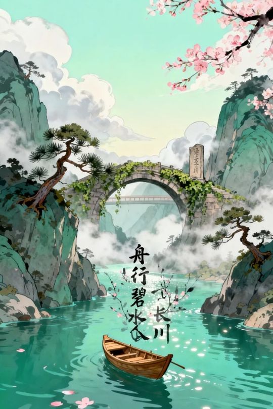 舟行碧水长川封面