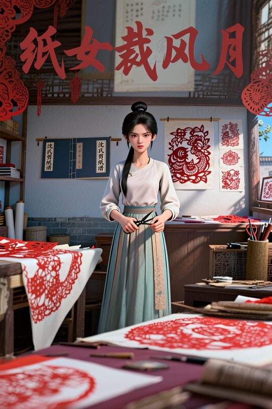 纸女裁风月封面