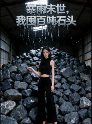 暴雨末世,我囤百吨石头封面