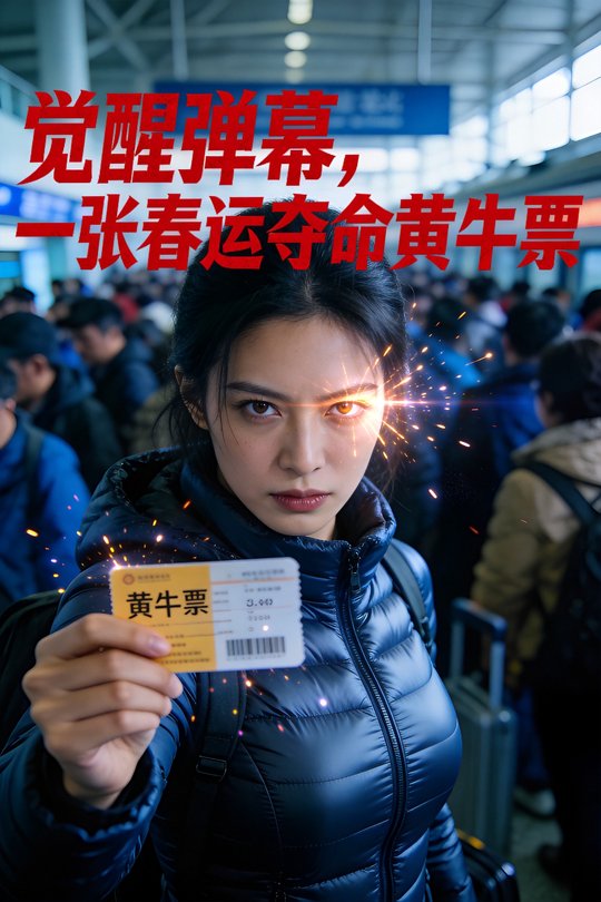觉醒弹幕,一张春运夺命黄牛票封面