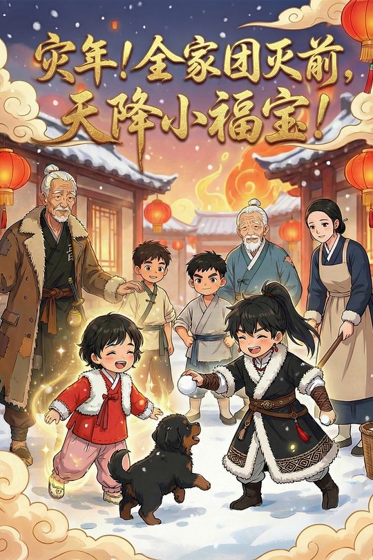 灾年!全家团灭前,天降小福宝!封面