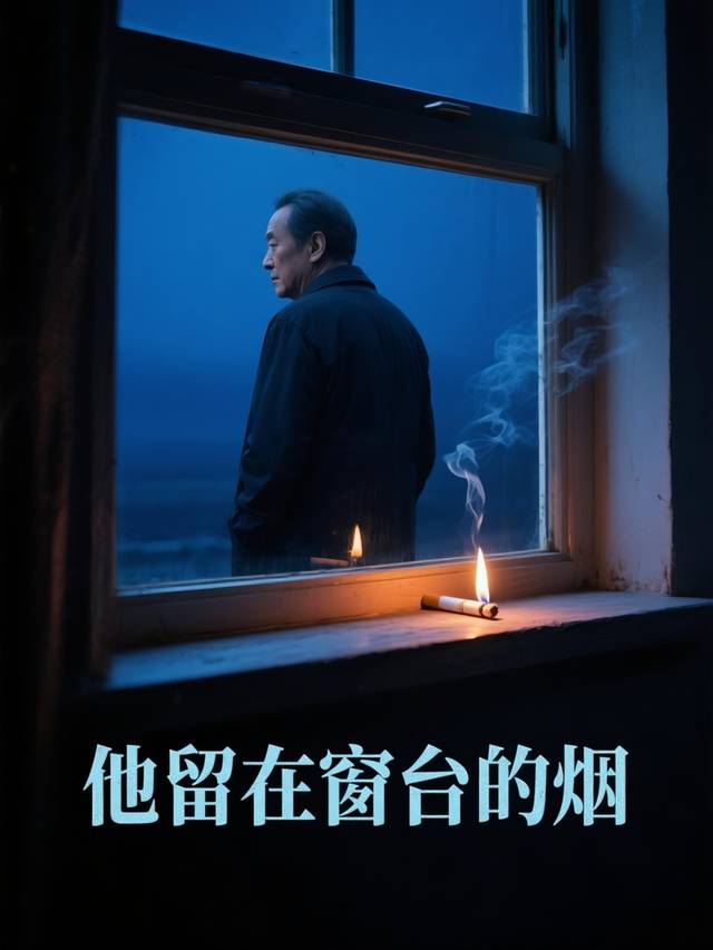他留在窗台的烟封面