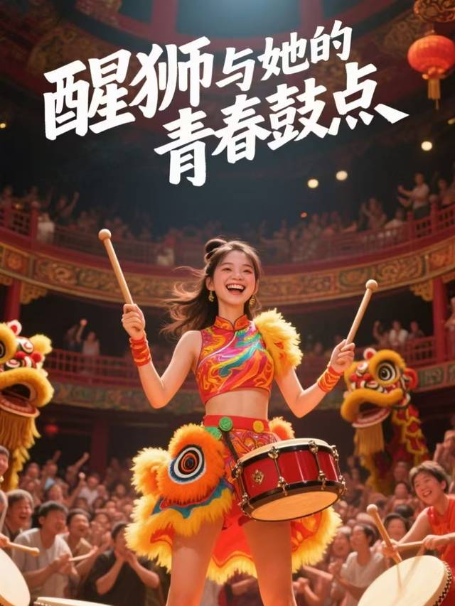 醒狮与她的青春鼓点封面