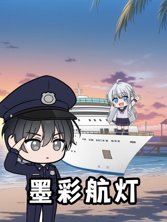 墨彩航灯封面