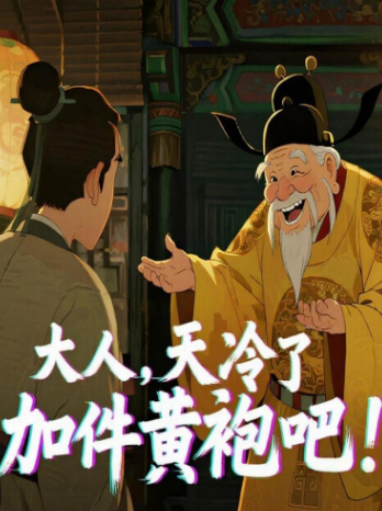大人,天冷了加件黄袍吧!封面
