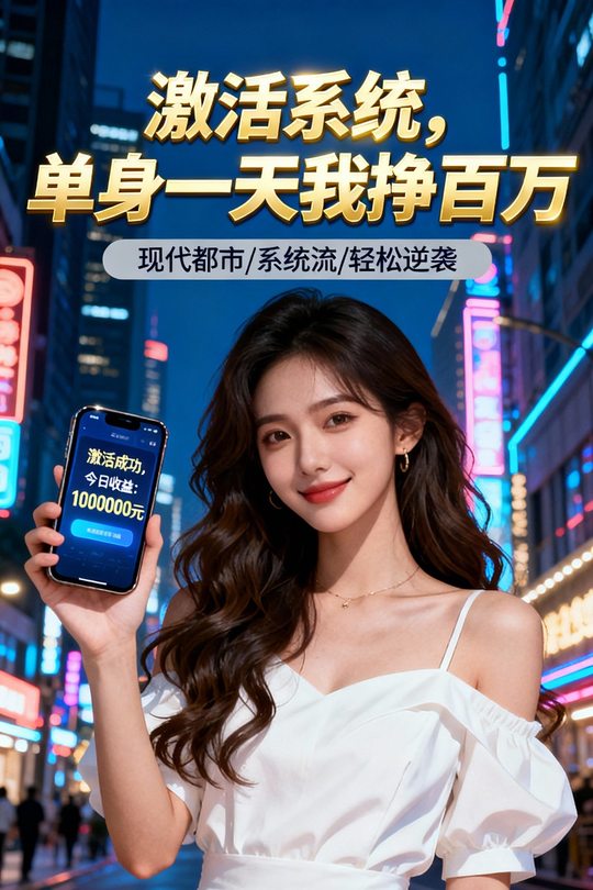 激活系统,单身一天我挣百万封面
