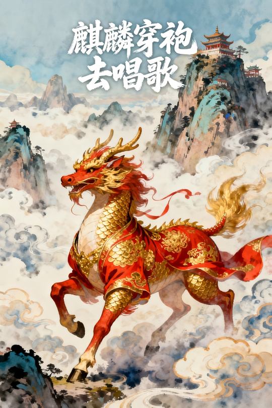麒麟穿袍去唱歌封面