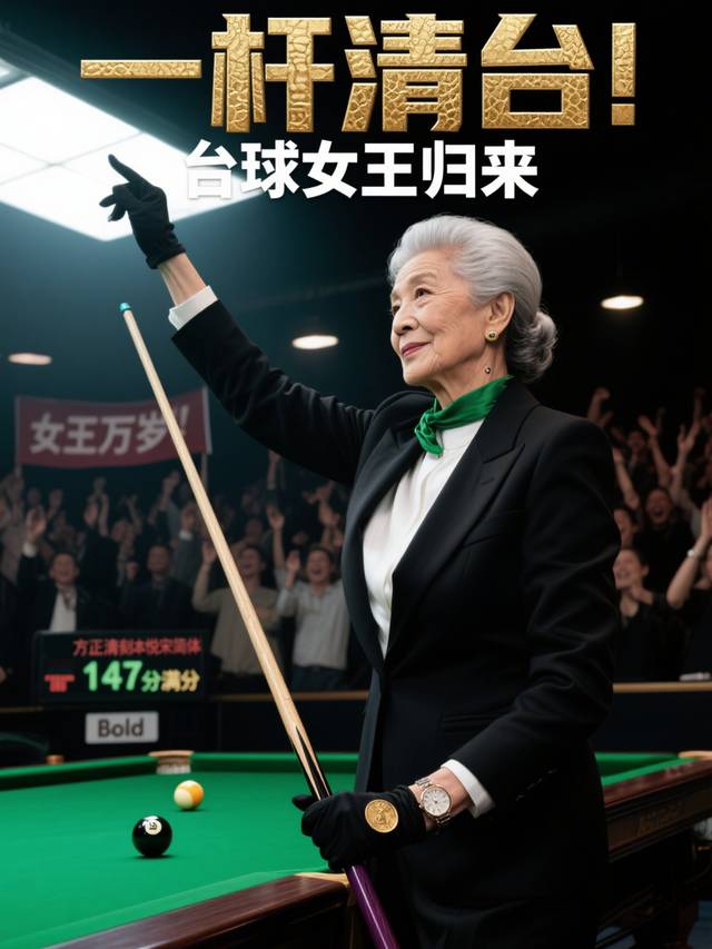 一杆清台!台球女王归来封面