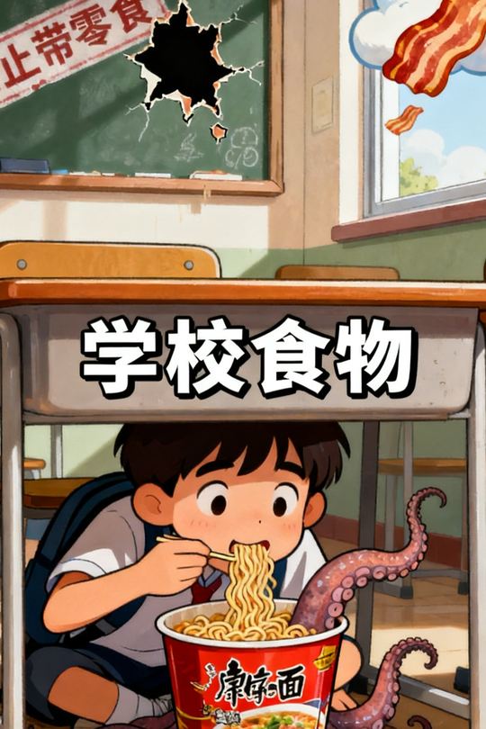 学校食物封面