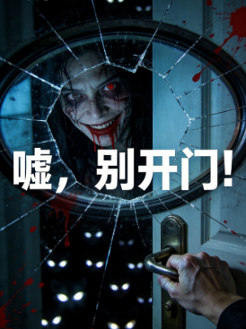 嘘,别开门!封面