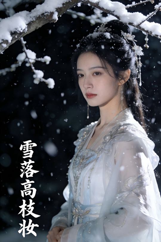 雪落高枝妆封面