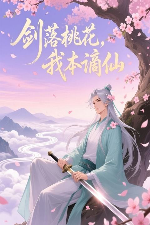 剑落桃花,我本谪仙封面