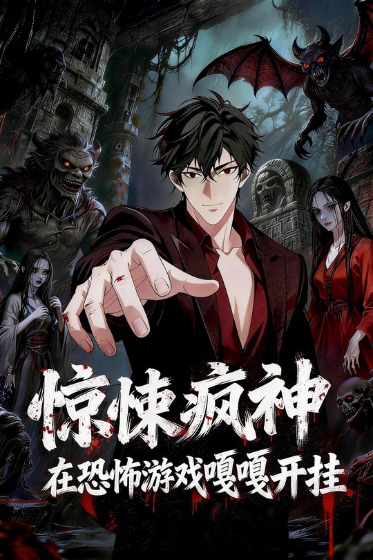 惊悚疯神,在恐怖游戏嘎嘎开挂封面