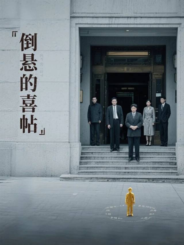 倒悬的喜帖封面